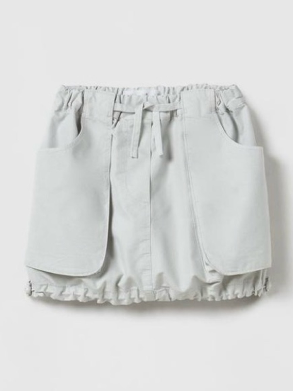 Zara Cream Elastic-Waist Kids Skirt SZ 10